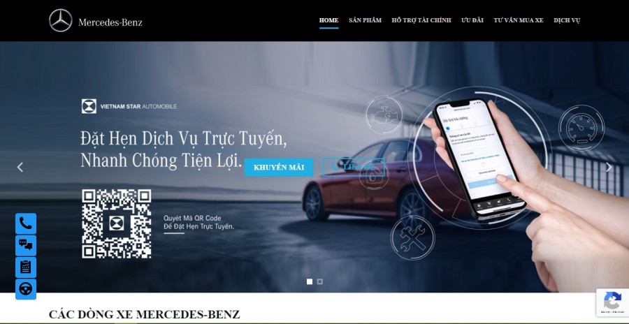 Website bán xe Mercedes-Benz